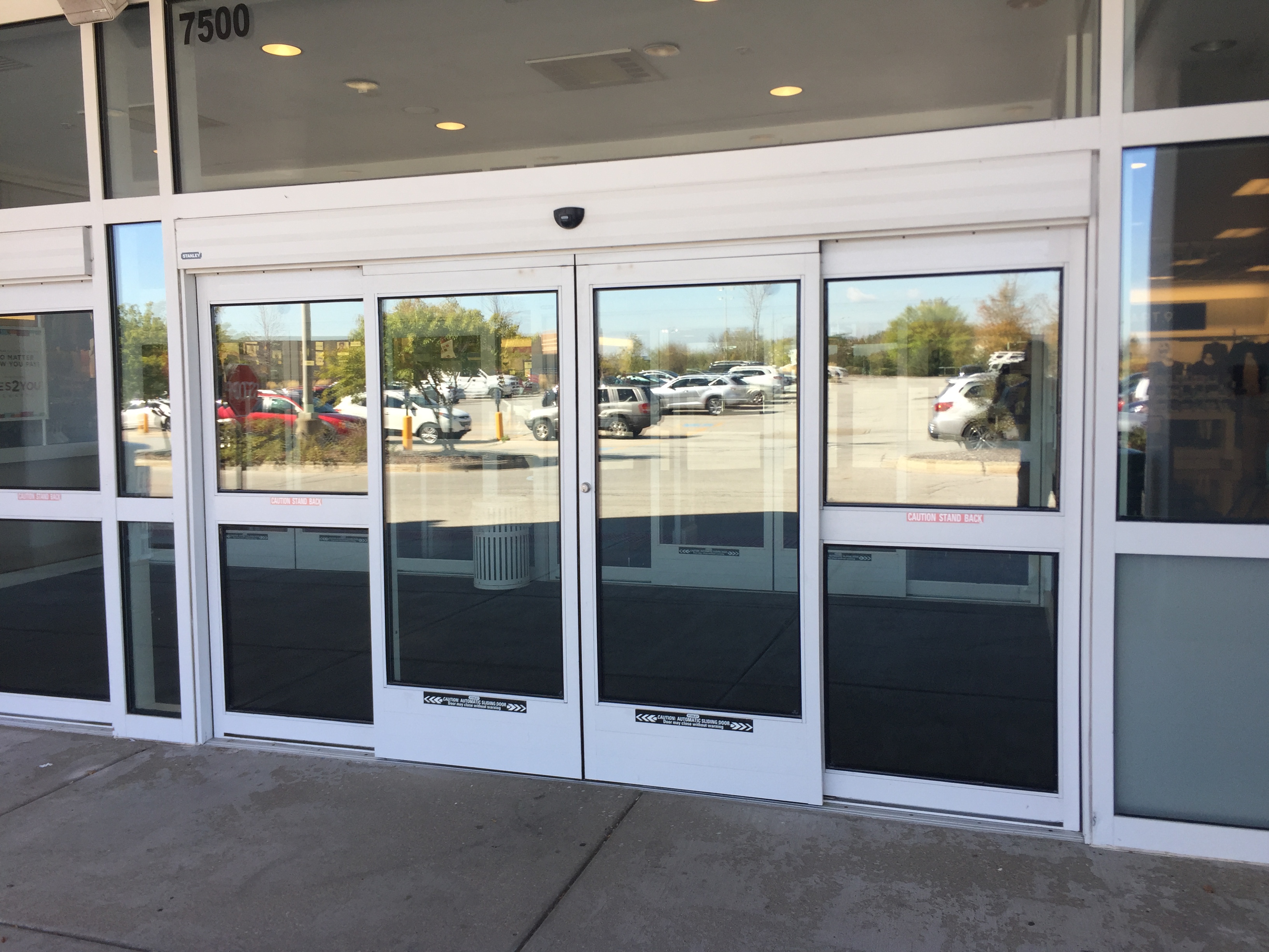 Doors and windows with clear glass